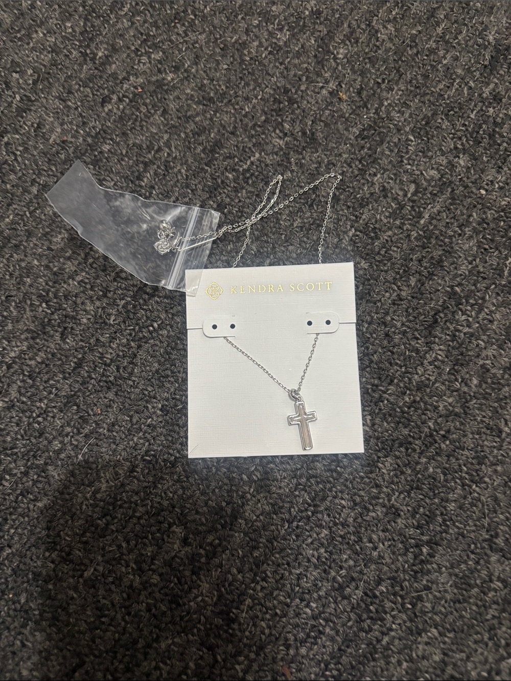 Kendra Scott Silver Cross Necklace